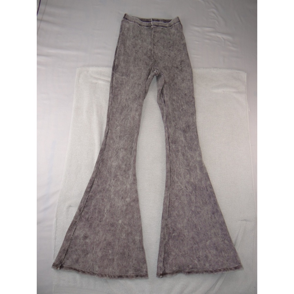 Out From Under Urban‎ Outfitters Brown Acid Wash Ribbed Flare Pants Medium